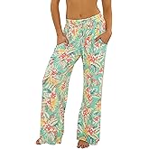 Salt Life womens Biscayne Linda Pants, Casual, Wide Leg, Beach Cover Ups for Women