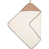 Crane Copper Dash Hooded Baby Towel - 100% Cotton Terry Cloth, 30" x 30", Beach & Pool Towel