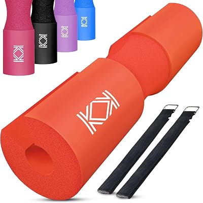 KK Barbell Squat Pad Extra Thick NBR Foam Red Non-Slip Hip Thrust Pad