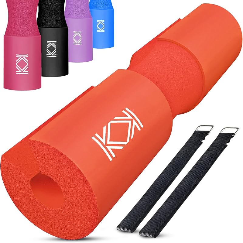 KK Barbell Squat Pad Extra Thick NBR Foam Red Non-Slip Hip Thrust Pad