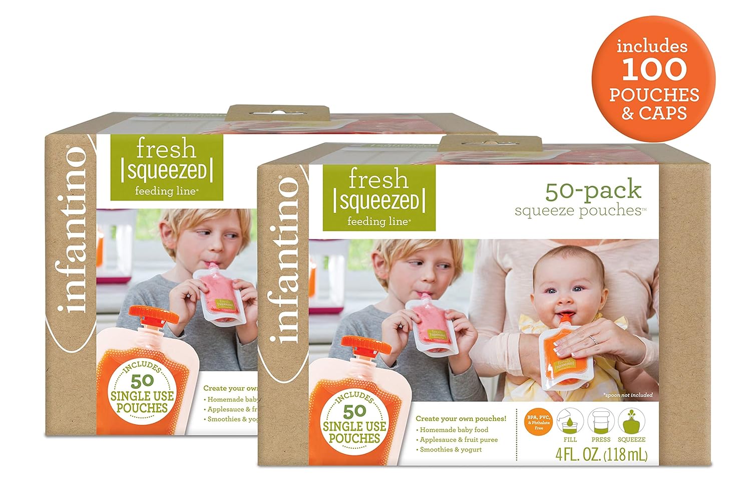 infantino squeeze pouches
