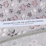 BVAGSS 6 Pack Small Dog Blanket 60x40 cm Paw Print Fleece Grey view 5