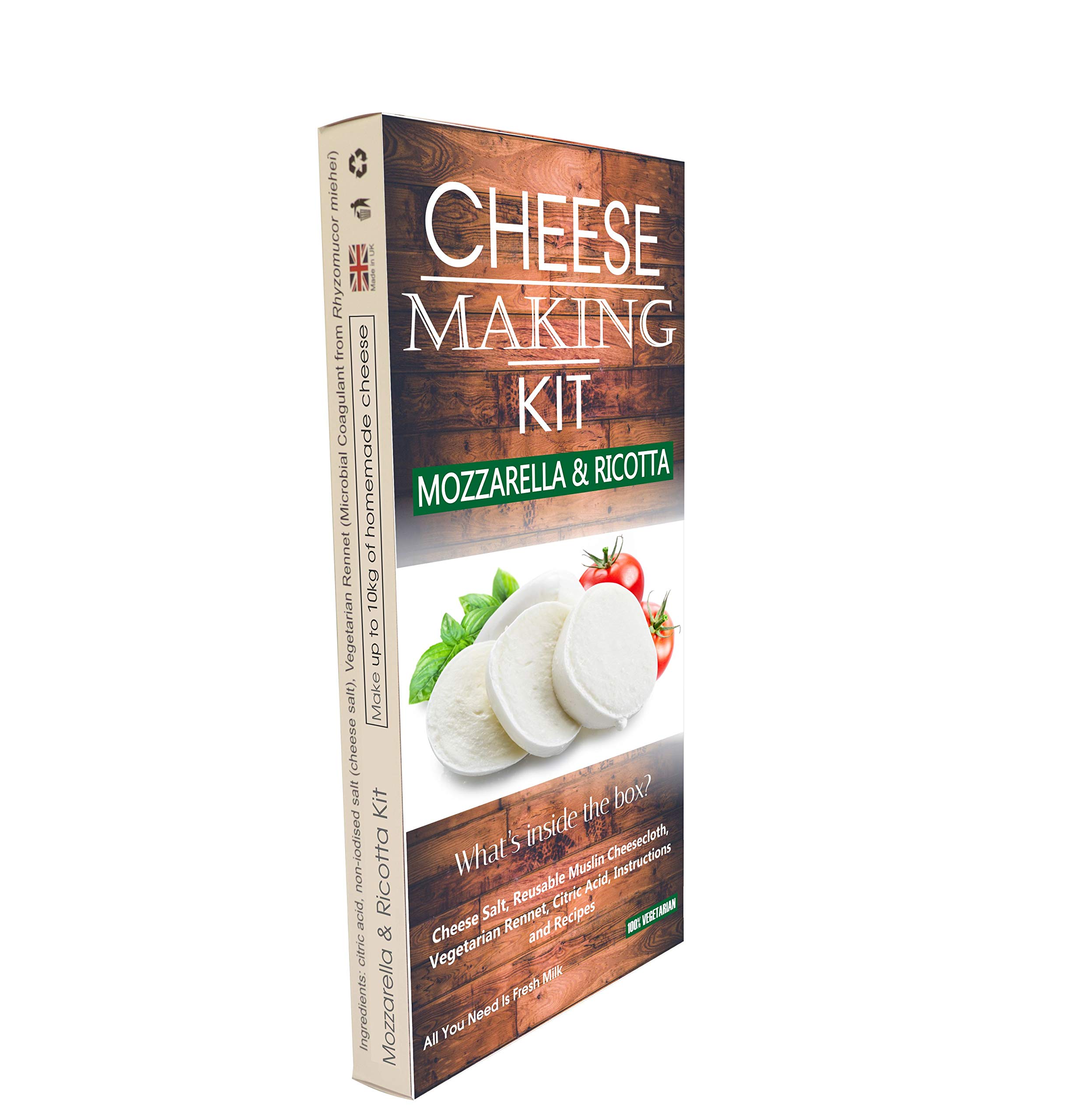 Cheese KIT Mozzarella and Ricotta Making Kit Great Gift Present For All Occasions Contains Rennet Halloumi Goat Cheese