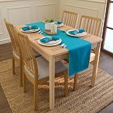 Encasa XO Azul Blue Cloth Napkins Set of 12 17x17 in Cotton Dinner Napkins view 5
