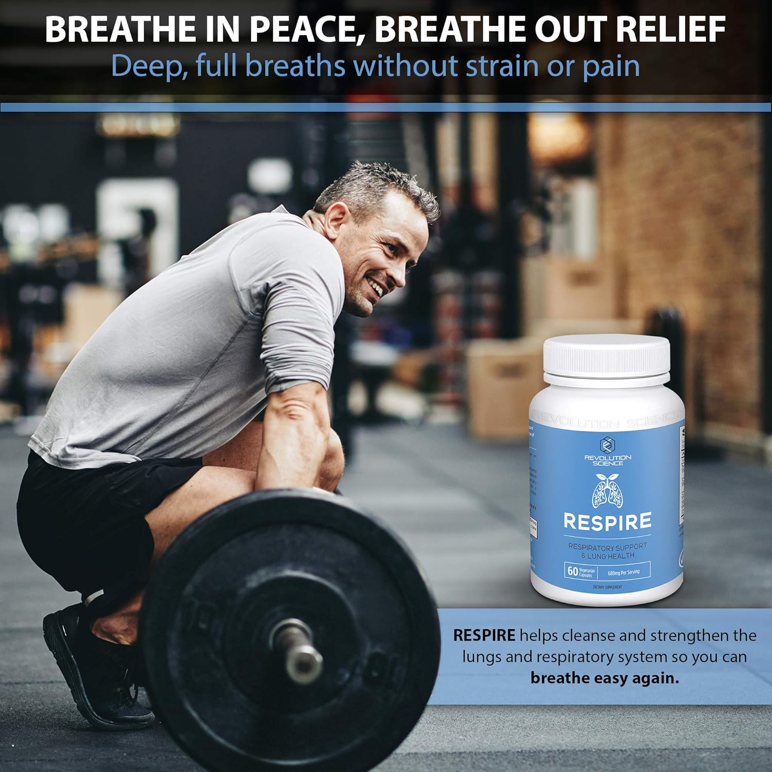 Lung Cleanse and Detox & Lung Support Supplement - Respire - Natural Allergy Relief & Respiratory Decongestants for Adults - Asthma & Sinus Relief - Clear Lungs to Breathe Right, 60 Capsules: Health & Personal Care
