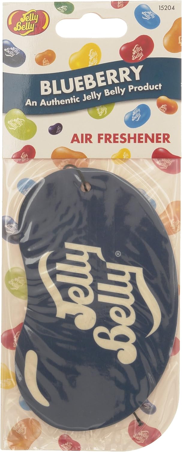 Jelly Belly 15204 2D Jelly Bean Air Freshener - Blueberry, Grey