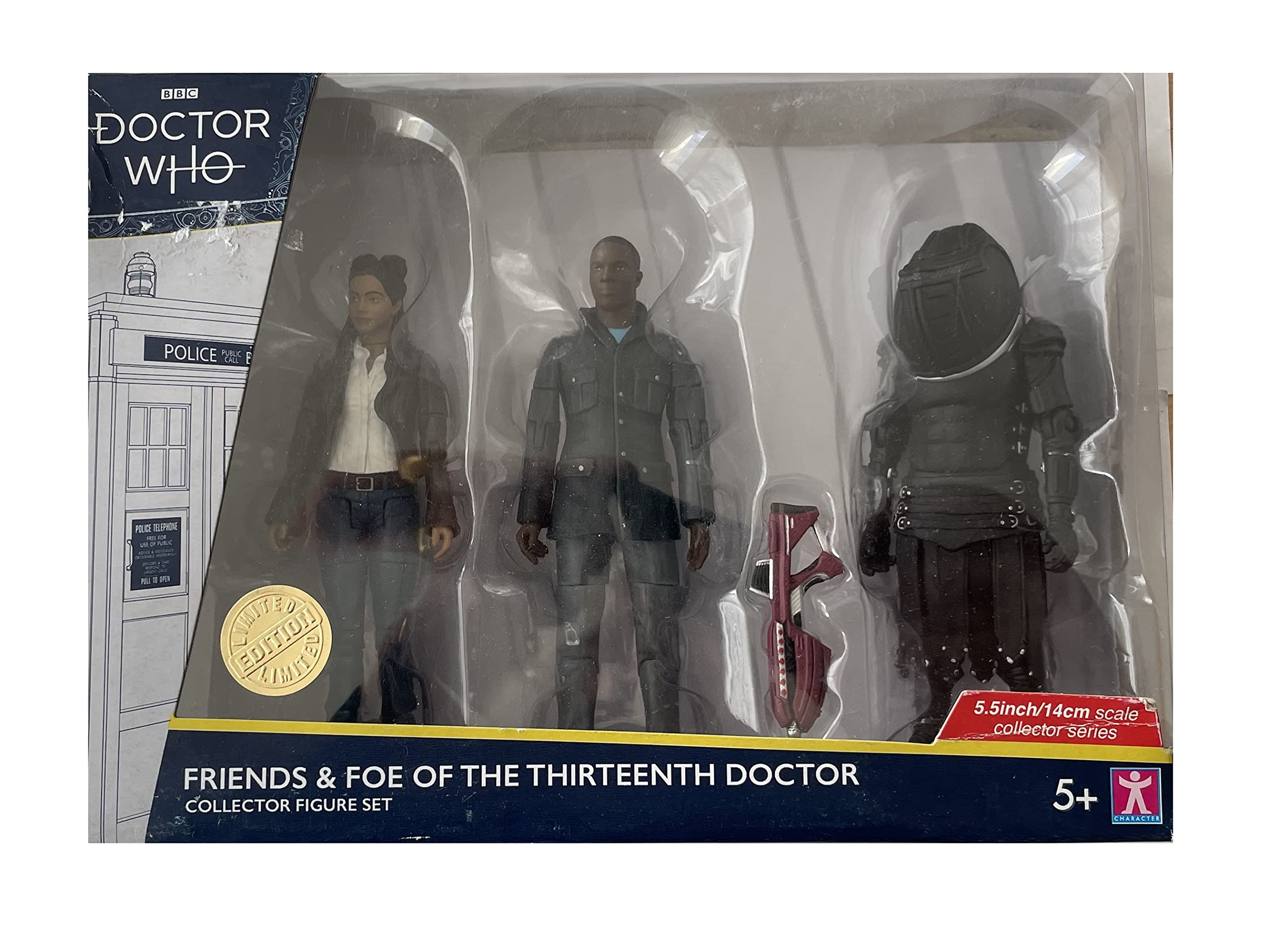 Doctor Who Friends and Foes of the 13th Dr Set - Thirteenth Doctor Companion & Foe Action Figures