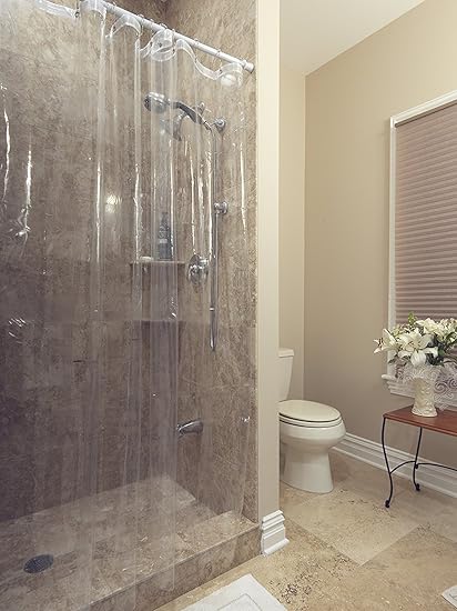 Amazon Com Casamode Cpsc 72x72 Shower Curtain Clear Home Kitchen