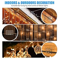 RSK 200Pcs Hooks for Outdoor String Lights