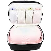 Travel Organizer Underwear Bag - Large Double Layer Packing Storage Bag – Fits Large Bra, Socks, Underpants, Cosmetic, Toiletry kit