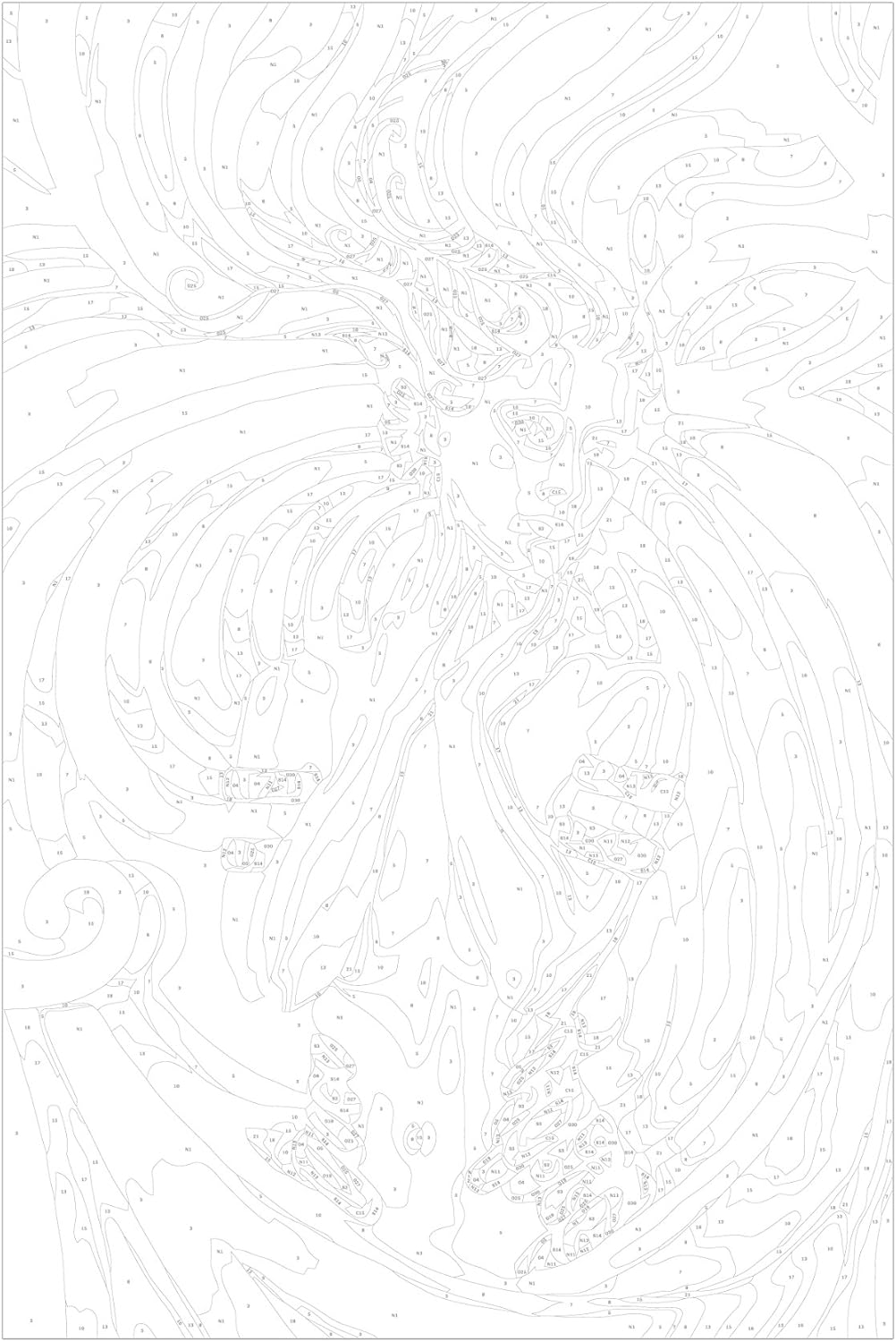 Murando Dipingere Con I Numeri Kit Dea 40x60 Cm Diy Fai Da Te Quadri Da Dipingere Numerati Per Adulti Bambini Dipinti A Mano Su Tela Pittura Cornice N A 0277 D A Giochi E Giocattoli Attivita