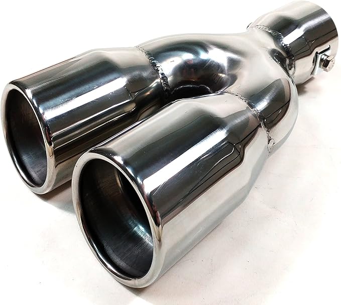 DC Sport Black Universal Bolt On Exhaust Tip 2.875" Inlet 3.75" Outlet - Fits 1.75" - 2.5" Tail Pipes In | Whizz Exhaust Pipes & Tips