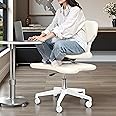 YUKSAL Cross Legged Office Chair with Wheels, Criss Desk Home Meditation, Yoga ADHD Ergonomic Kneeling with Lumbar Support and Adjustable Height Stool