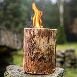 Topline Swedish Fire Torch 3 Pack Kiln Dried Logs Garden Fire Pit Campfire view 5