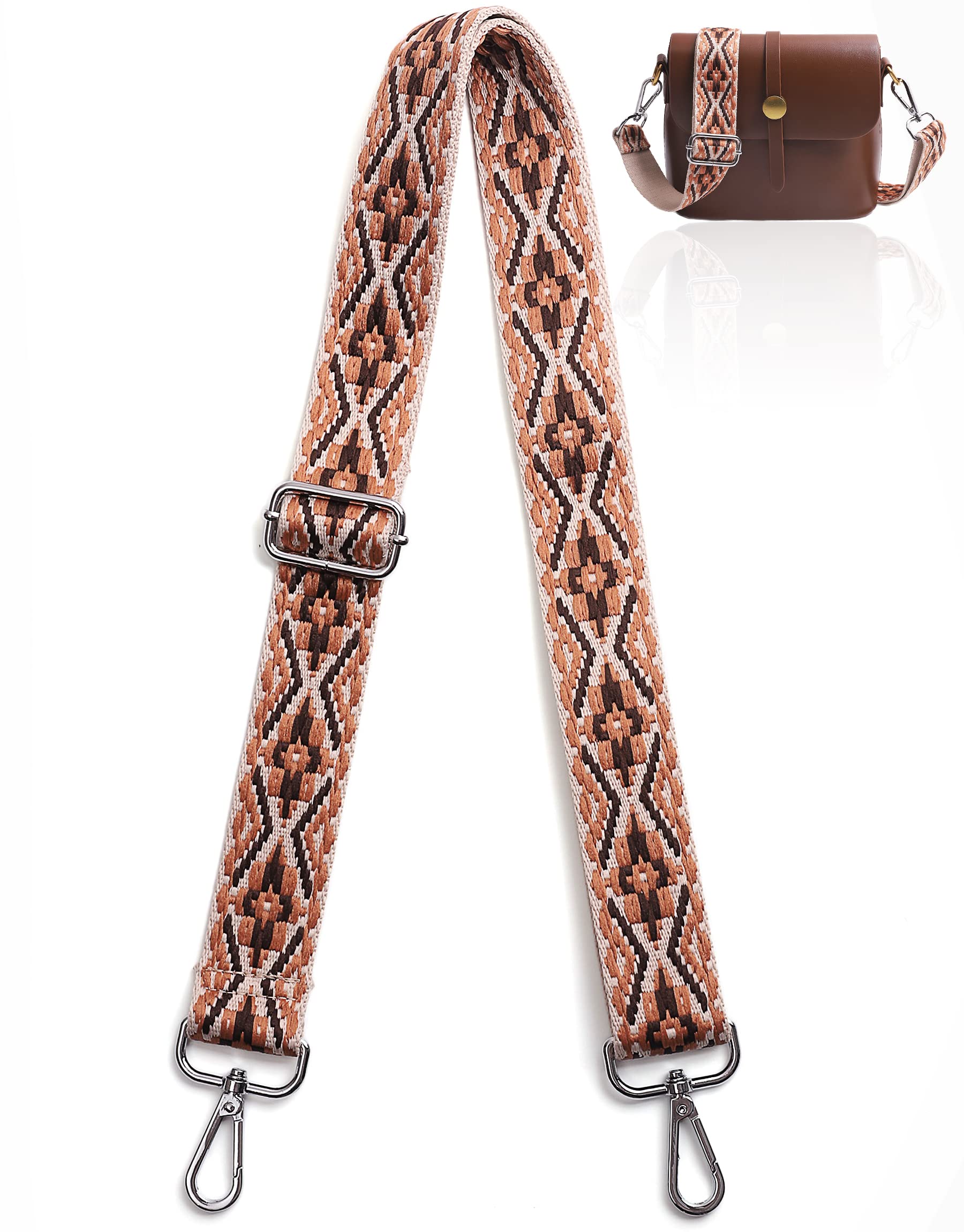 3.8cm Wide Shoulder Strap Adjustable Replacement Belt Crossbody Canvas Bag Handbag