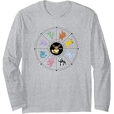 Pok&eacute;mon Eevee Evolution Wheel Long Sleeve T-Shirt