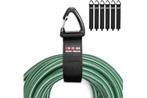 GOYOMI 6 Pcs Extension Cord Holder Organizer, 16'' Hook and Loop Extension Cord Hanger, Heavy Duty Storage Straps for Cords, Cables, Hoses, Rope, RV, Garage Storage and Organization