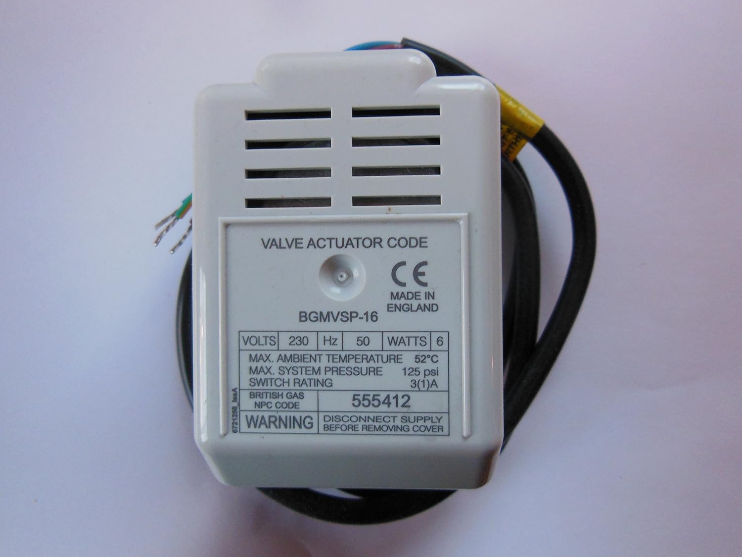 BRITISH GAS ZONE VALVE ACTUATOR BGMVSP 16 3 WIRES Amazon.co.uk DIY