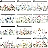 Reginary 20 Pieces Cosmetic Bag for Women, Roomy Makeup Bags with Zipper Toiletry Bag Pouch Travel Accessory Organizer Gifts, 7 x 4.3 Inches (Flowers)