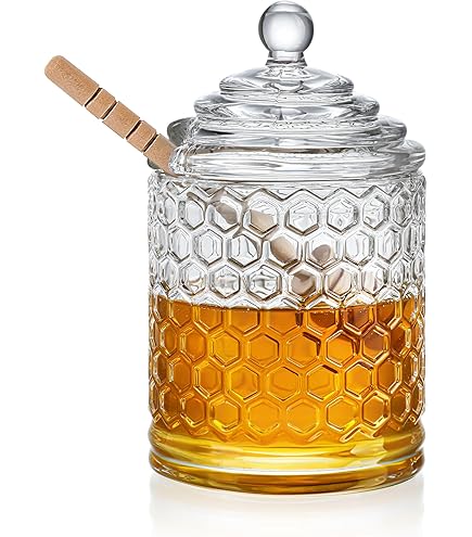 12 Oz Honey Jar Set With Silicone Mat, 2 Extra Dippers, Airtight - View #8