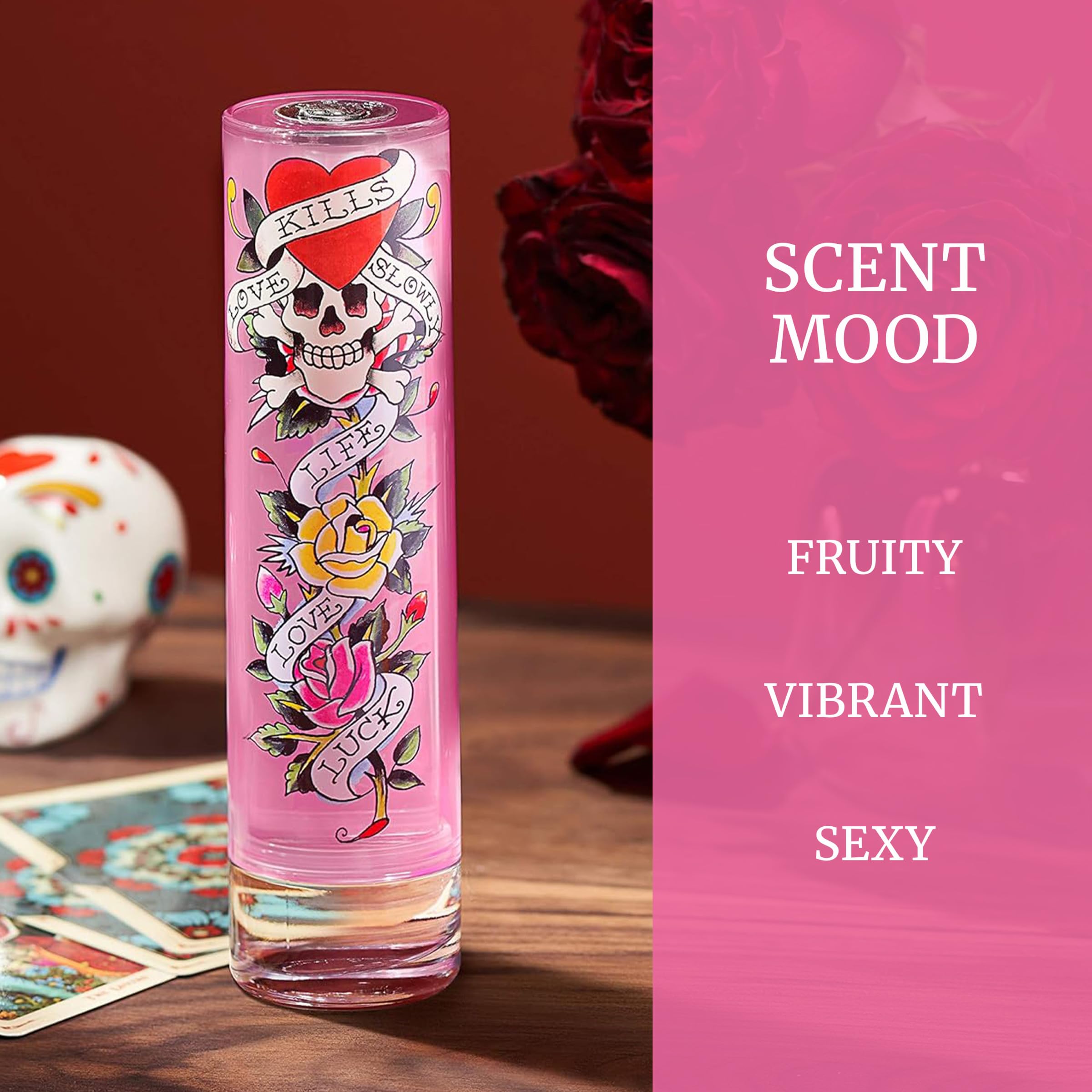 ED HARDY Women's Perfume Fragrance by Christian Audigier, Eau De Parfum, 3.4 Fl Oz