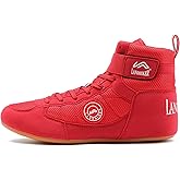 HIKLDK Wrestling Shoes Men Black Boxing Shoe for Men