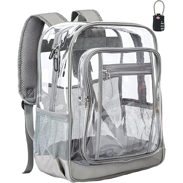 GzLeyigou Mochila Transparente Para Perros Y Cachorros, Mochila Transparente De PVC Resistente, Mochila Transparente Resistente Para Viajes, Trabajo, Seguridad, Bolsas Transparentes Husky Para Mujeres