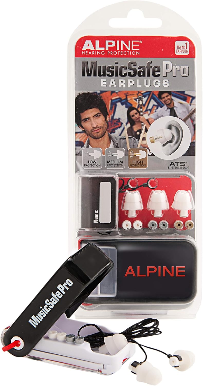 Alpine MusicSafe Pro Ear Plugs Designed for musicians Three
