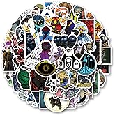 63pcs Moive Stickers Pack,Cute Cartoon Aesthetics Vinyl Waterproof Decals for Water Bottle, Laptop, Phone, Skateboard, Journaling for Party Supply Decor Favor