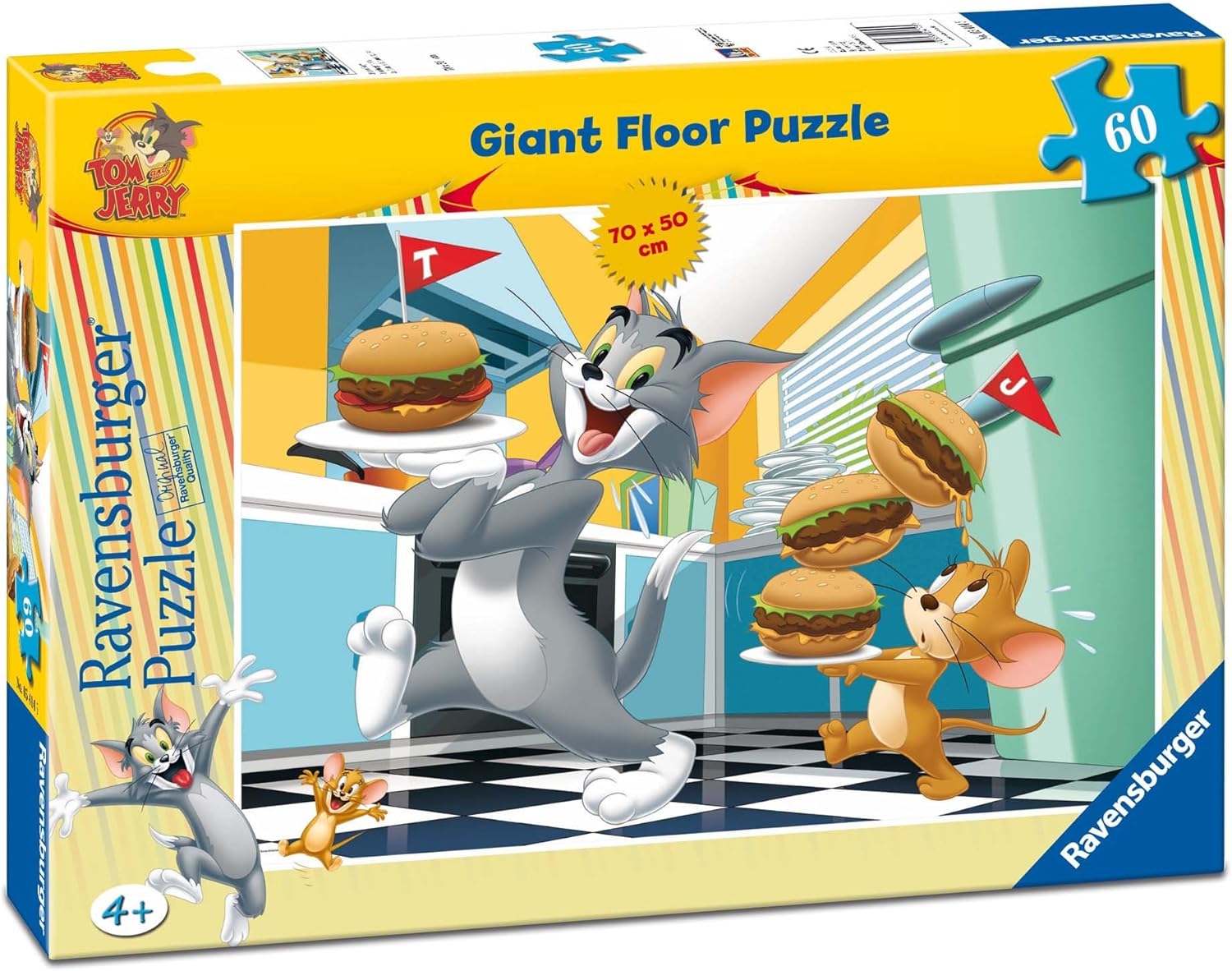 Ravensburger 05393 – L'era Dei Dinosauri, Puzzle 60 Pezzi Giant Per Bambini 4+