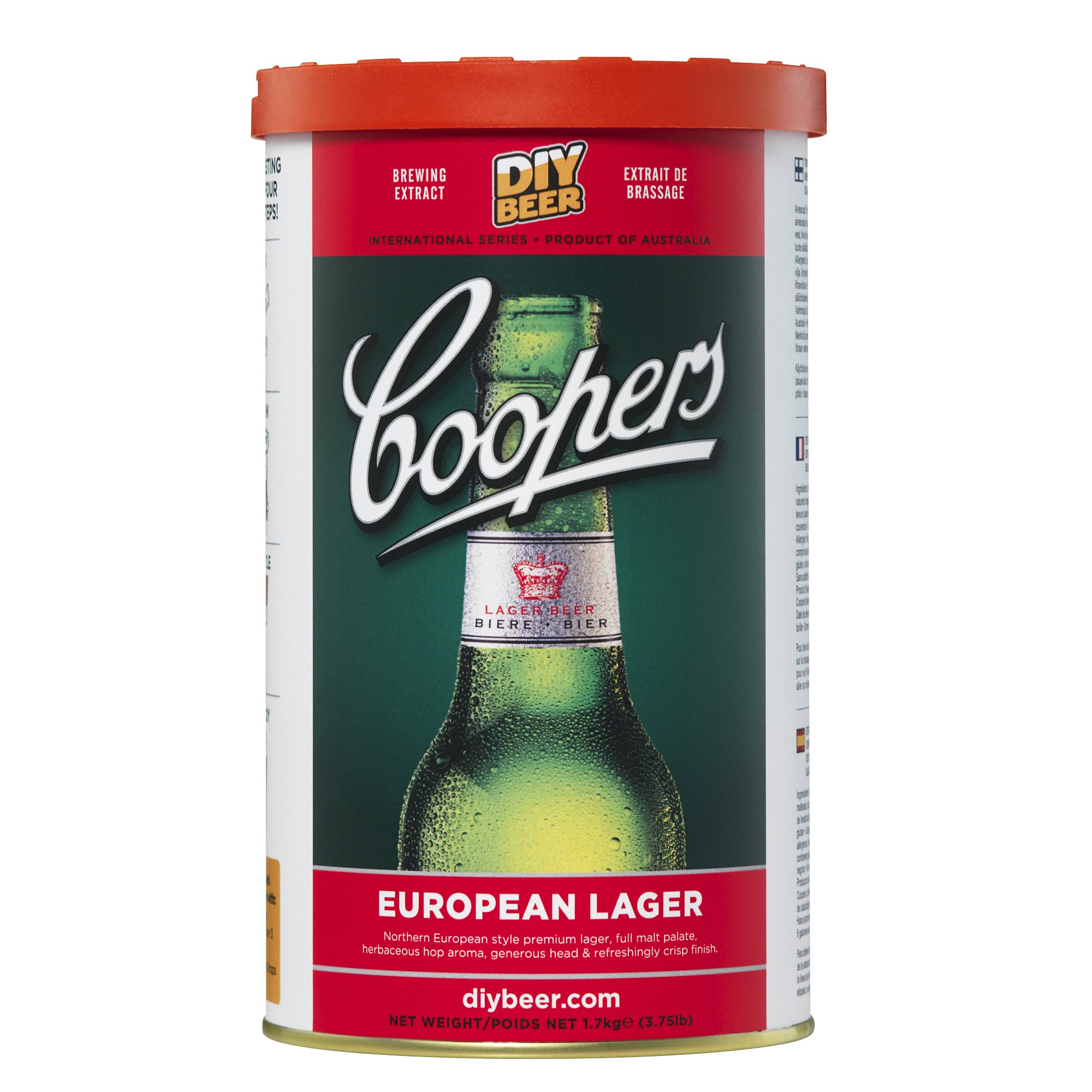 Coopers DIY Beer European Lager Homebrewing Craft Beer Brewing Extract