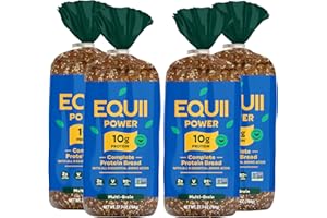 EQUII POWER Sliced Bread | Vegan | 10g Protein Per Slice | Non-GMO | 4 Pack Multigrain