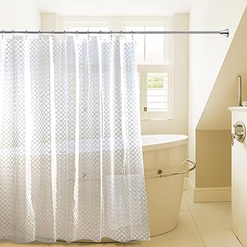 Magiclux Tech Eva Shower Curtain Environmental Waterproof Soft Touch Bath Curtain With 12 Stainless Steel Hooks 3d Circle