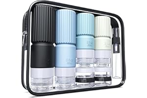 TOCELFFE 18 pack Travel Bottles for Toiletries,TSA Approved Silicone Travel Bottle Set Containers jar for Toiletries,Leak Proof 3oz Refillable Liqus Shampoo and Conditioner Travel Essentials toiletry Bottles