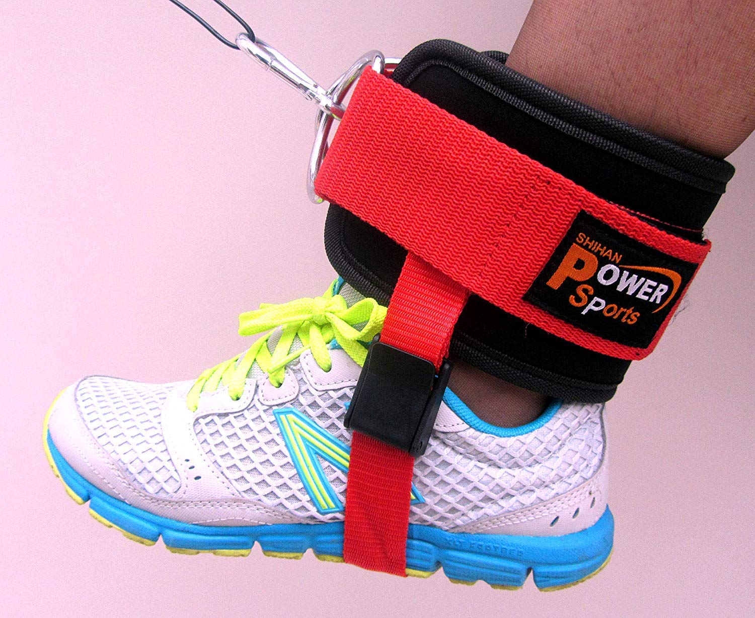 OYSTON GYM ANKLE STRAP Foot/Flex Ankle Strap Sold (Single) Cable Machine Multi-Gym Machine Attachment with Padding Unisex-adult Workouts