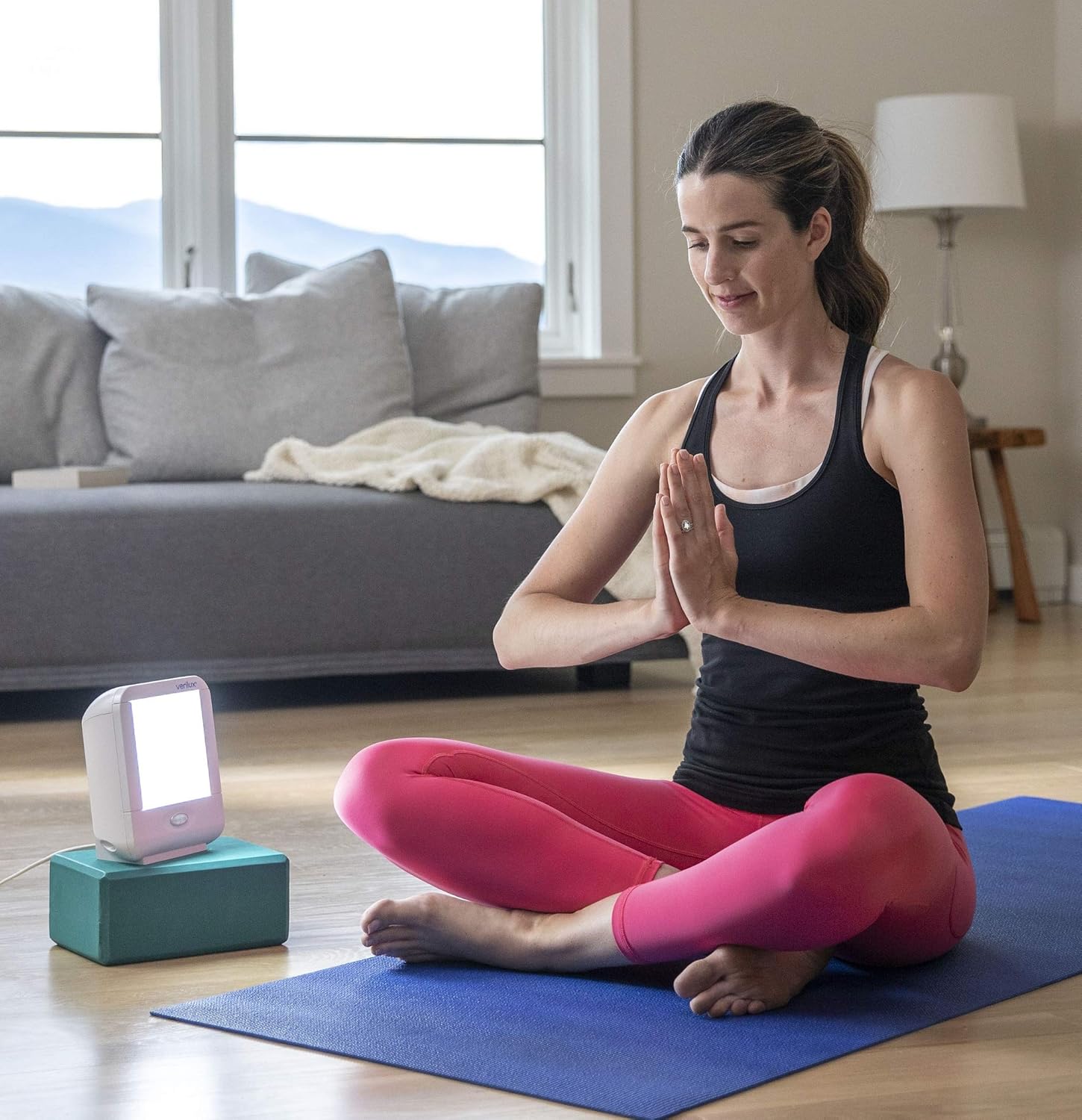 Verilux HappyLight VT10 Compact Personal, Portable Bright White Light 10,000 Lux Therapy Lamp with 20 sq. in. Lens Size: Health & Personal Care