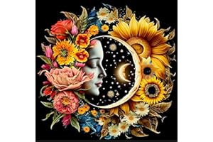 DIYGEMDOT Spring Styles Diamond Painting Kits for Adults, Moon Goddess Diamond Art Sets for Beginner, Full Drill Round Diamond Dots, DIY 5D Gem Art Crafts, Home Decor Artwork 11.8x11.8 in