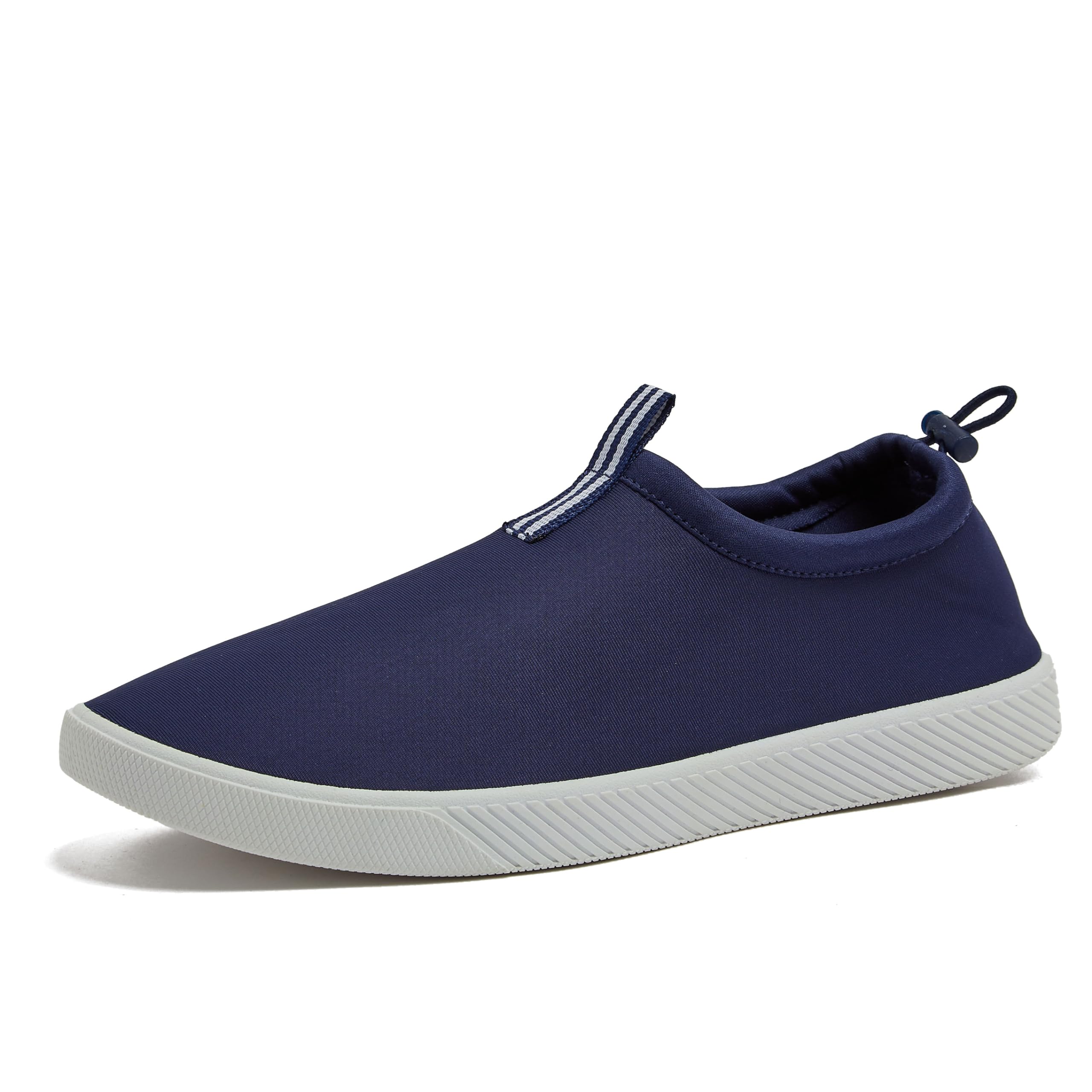 Photo 1 of Lands' End Slip On Water Shoes Men, Quick Dry Neoprene Sport Mens Water Shoes for Beach, Pool, or River with Drainage Holes, Aqua Swim Shoes for Men - Deep Sea Navy Blue, 11 Medium