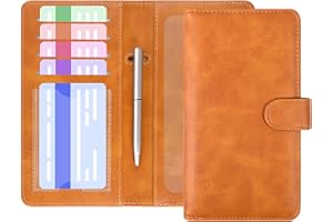 ACdream Checkbook Cover, Leather RFID Blocking Check Book Wallet