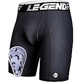 Legendfit Youth Boys Football Baseball Compression Shorts w/Cup Protector Athletic Sliding Underwear Lacrosse Cricket