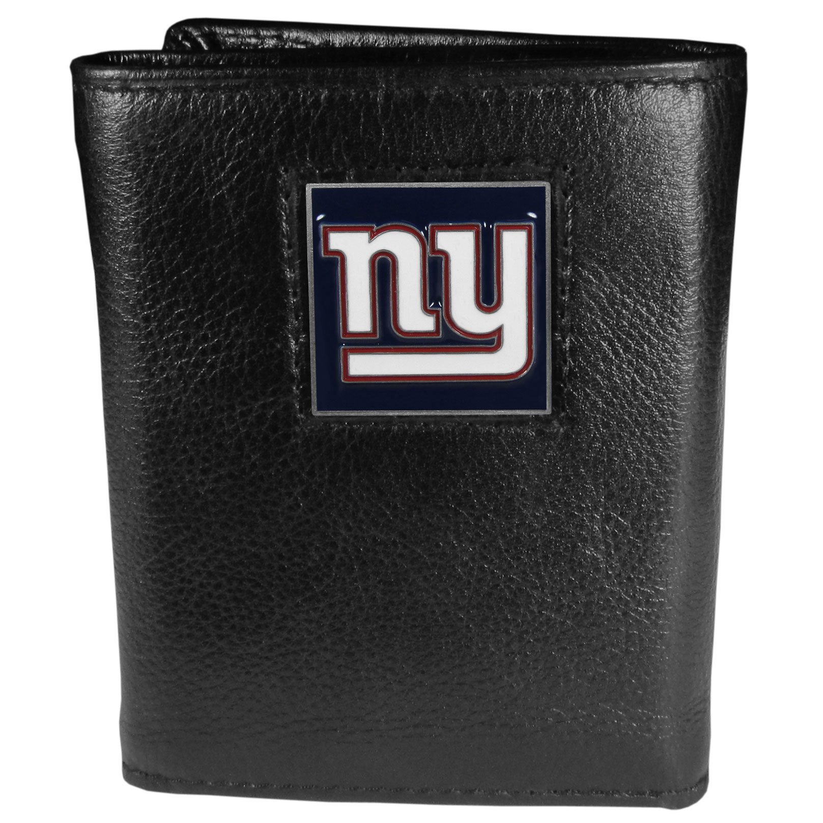 Siskiyou Sports NFL Mens New York Giants Deluxe Leather Tri-fold Wallet One Size Black — image 1