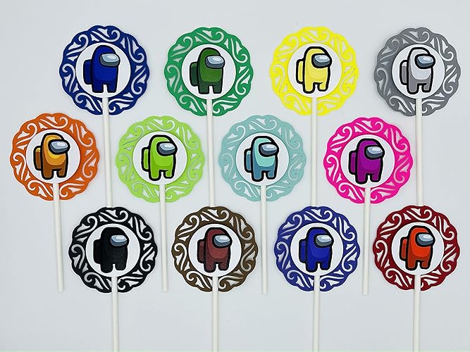 Among Us Cupcake Toppers Among Us Stickers Among Us E vrogue.co