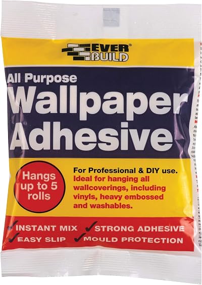 Everbuild All Purpose Wallpaper Adhesive Fungicidal High Tack Easy Mix 1 Bag