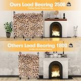 NALONE 4FT Heavy Duty Outdoor Firewood Rack with Waterproof Cover view 8