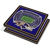 YouTheFan NFL Baltimore Ravens 3D StadiumView Coasters - M&T Bank Stadium