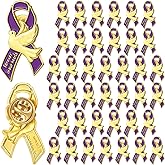 Misdary 50 Pcs Funeral Ribbon Pigeon Pins Forever in Our Hearts Lapel Pins Memorial Funeral Favors for Guests for Mourning Remembrance Day, Celebration of Life, Bereavement Event