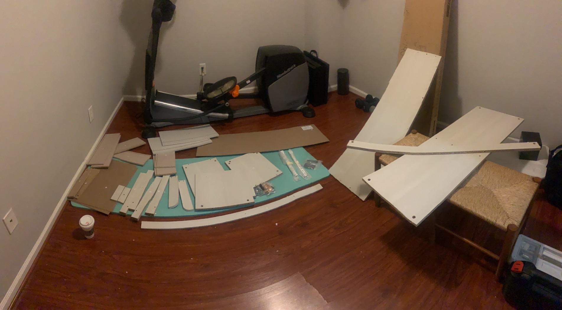 36/mo Finance Ameriwood Home SystemBuild Storage Bench, Ivory Pine