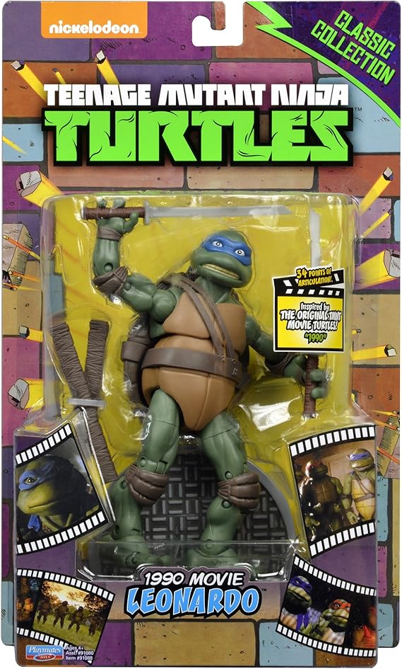 Amazon Tmnt ティーンエイジ ミュータント ニンジャ タートルズ 6 5インチ クラシックフィギュア 1990ムービーシリーズ レオナルド Teenage Mutant Ninja Turtles Classics 1990 Movie Leonardo ロボット 子ども向けフィギュア おもちゃ