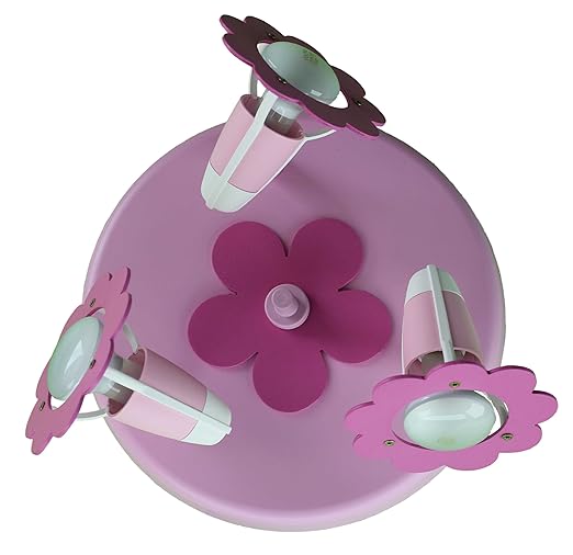 Elobra Deckenleuchte Rondell Blume rosa: Amazon.de: Beleuchtung