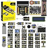 KEYESTUDIO 37 in 1 Box Starter Kit with BBC Microbit V2.2 Board, Great 37 Sensors Microbit Accessories Coding Electronics Kit for Teens Adults, Electric Circuit Learning with Tutorial